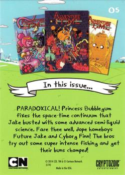 2014 Cryptozoic Adventure Time #5 Issue 9, Cover D Back
