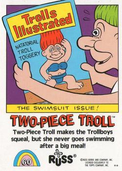 1992 Topps Russ Trolls #60 Two-Piece Troll Back