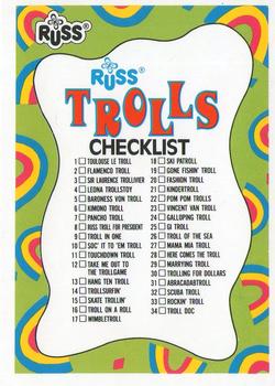 1992 Topps Russ Trolls #66 Russ Trolls Checklist Front