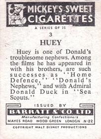 1955 Barratt Walt Disney Characters 1st Series #3 Huey Back