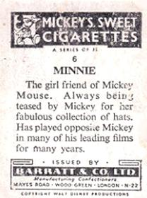 1955 Barratt Walt Disney Characters 1st Series #6 Minnie Mouse Back