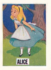 1955 Barratt Walt Disney Characters 1st Series #18 Alice Front