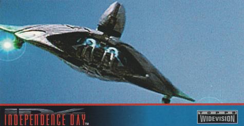 1996 Topps Widevision Independence Day #45 Alien Attackers arrive at the Area Front