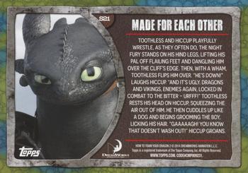 2014 Topps How to Train Your Dragon 2 #S21 Made for Each Other Back