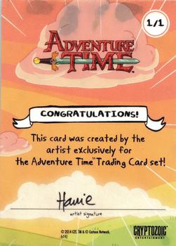 2014 Cryptozoic Adventure Time - Sketch Artists #NNO Hanie Mohd Back