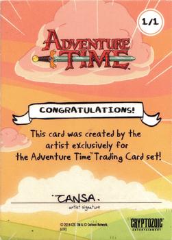 2014 Cryptozoic Adventure Time - Sketch Artists #NNO TANSA Back