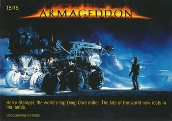 1998 Nestle Armageddon #15 Harry Stamper, the world's top... Back