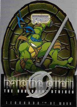 2003 Fleer Teenage Mutant Ninja Turtles 2: The Shredder Strikes - Raising Shell Cards #RS7 Leonardo at Work Front