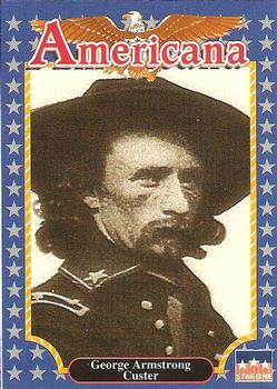 1992 Starline Americana #15 George A. Custer Front
