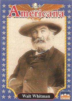 1992 Starline Americana #81 Walt Whitman Front