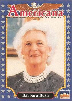 1992 Starline Americana #111 Barbara Bush Front