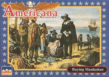 1992 Starline Americana #191 Buying Manhattan Front