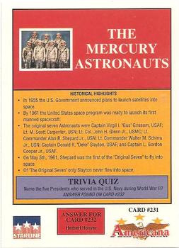 1992 Starline Americana #231 The Mercury Astronauts Back