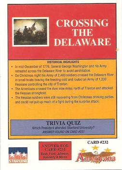 1992 Starline Americana #232 Crossing the Delaware Back