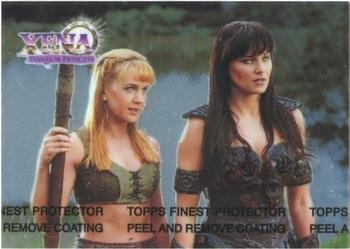 1998 Topps Xena: Warrior Princess Series II - Chrome #XC5 Xena & Gabrielle Front