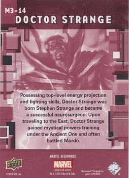 2012 Upper Deck Marvel Beginnings S3 - Prime Micromotion #M3-14 Doctor Strange Back