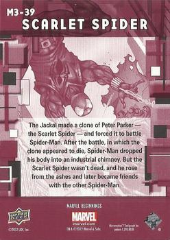 2012 Upper Deck Marvel Beginnings S3 - Prime Micromotion #M3-39 Scarlet Spider Back