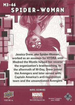 2012 Upper Deck Marvel Beginnings S3 - Prime Micromotion #M3-46 Spider-Woman Back