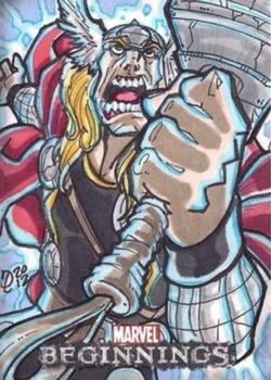 2012 Upper Deck Marvel Beginnings S3 - Sketches #NNO Puis Calzada Front
