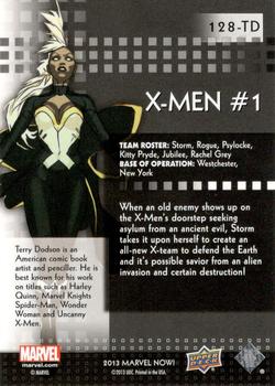 2013 Upper Deck Marvel Now! - Cutting Edge Covers Variants #128-TD X-Men #1 (Now!) Back