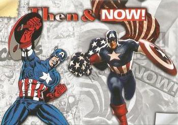 2013 Upper Deck Marvel Now! - Then & Now! #TN-LE Captain America Front