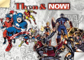 2013 Upper Deck Marvel Now! - Then & Now! #TN-LH Avengers Front