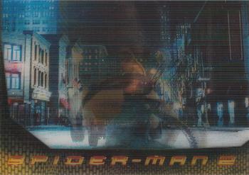 2004 Upper Deck Spider-Man 2 - Lenticular Cards #L1 Doc Ock Tosses a Cab Front