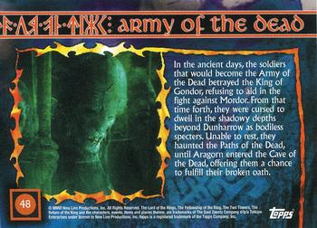 2006 Topps Lord of the Rings Evolution #48 Army Of The Dead Back