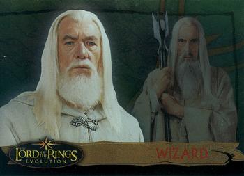2006 Topps Lord of the Rings Evolution #63 Wizard (Gandalf & Saruman) Front