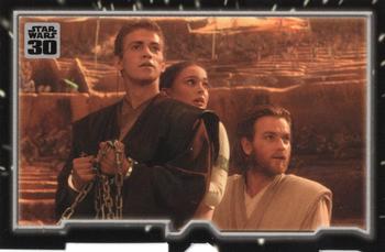 2007 Topps Star Wars 30th Anniversary - Triptych Puzzle Pieces #NNO Escaping Fate 1 Front