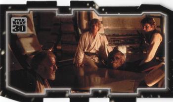 2007 Topps Star Wars 30th Anniversary - Triptych Puzzle Pieces #NNO Hidden in Plain Sight 2 Front