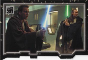 2007 Topps Star Wars 30th Anniversary - Triptych Puzzle Pieces #NNO Master and Apprentice 1 Front