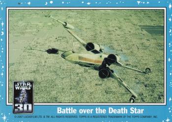 2007 Topps Star Wars 30th Anniversary - Magnets #NNO Battle over the Death Star Front