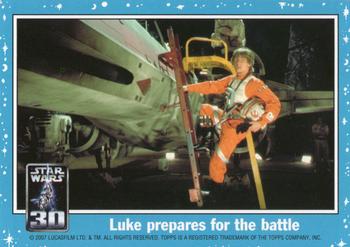 2007 Topps Star Wars 30th Anniversary - Magnets #NNO Luke prepares for the battle Front