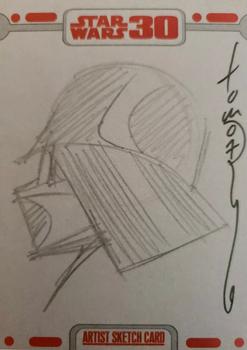 2007 Topps Star Wars 30th Anniversary - Artist Sketches #NNO Tom Hodges Front