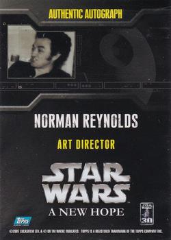 2007 Topps Star Wars 30th Anniversary - Autographs #NNO Norman Reynolds Back