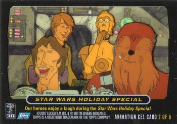 2007 Topps Star Wars 30th Anniversary - Animation Cels #2 Star Wars Holiday Special Back