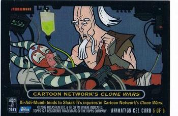 2007 Topps Star Wars 30th Anniversary - Animation Cels #5 Cartoon Network's Clone Wars Back