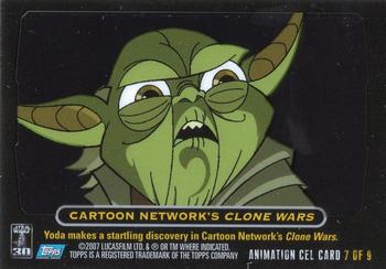 2007 Topps Star Wars 30th Anniversary - Animation Cels #7 Cartoon Network's Clone Wars Back