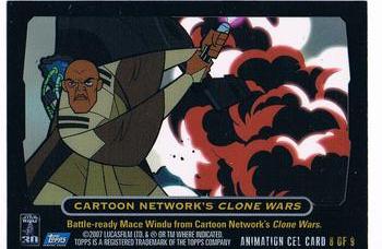 2007 Topps Star Wars 30th Anniversary - Animation Cels #8 Cartoon Network's Clone Wars Back