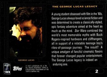 2007 Topps Star Wars 30th Anniversary - Blue #2 George Lucas Back