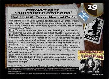 2014 RRParks Chronicles of the Three Stooges #19 Slippery Silks Back