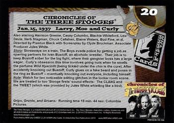 2014 RRParks Chronicles of the Three Stooges #20 Grips, Grunts and Groans Back