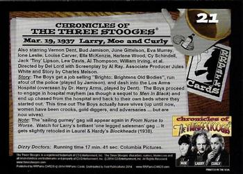 2014 RRParks Chronicles of the Three Stooges #21 Dizzy Doctors Back