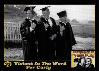 2014 RRParks Chronicles of the Three Stooges #33 Violent Is The Word For Curly Front