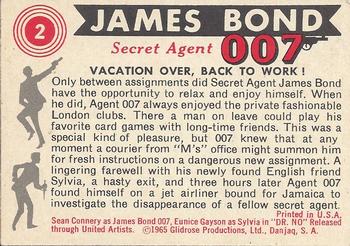 1965 Philadelphia James Bond #2 Vacation Over, Back To Work Back