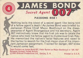 1965 Philadelphia James Bond #4 Passions Rise! Back