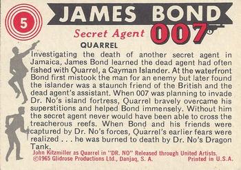 1965 Philadelphia James Bond #5 Quarrel Back