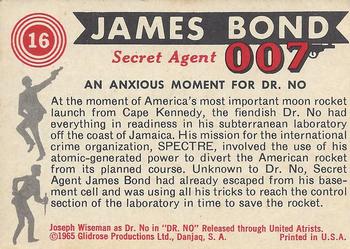 1965 Philadelphia James Bond #16 An Anxious Moment For Dr. No Back