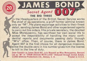 1965 Philadelphia James Bond #20 The Big Three Back